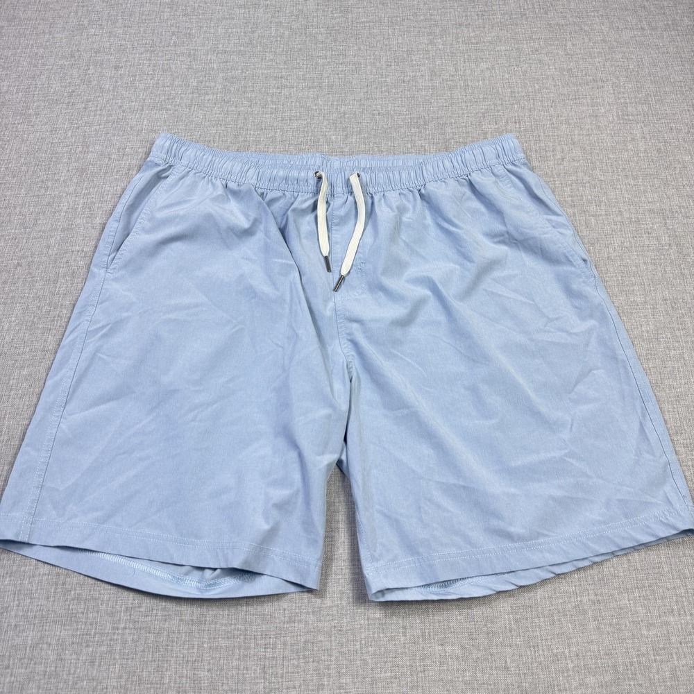 Fair Harbor Shorts Mens 3XL Blue Bermuda Drawstring Elastic Waist 10‎ Inseam